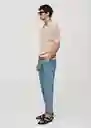 Jean Ben Dirty Claro Talla 44 Hombre Mango