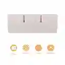 Organizador Plástico Apilable Escritorio Macaron Blanco Miniso
