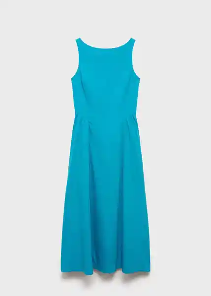 Vestido Nicole Azul Talla S Mujer Mango