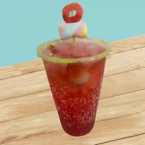 Soda saborizada de frutos rojos