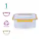 Contenedor de Alimentos Para Refrigerador Amarillo Miniso