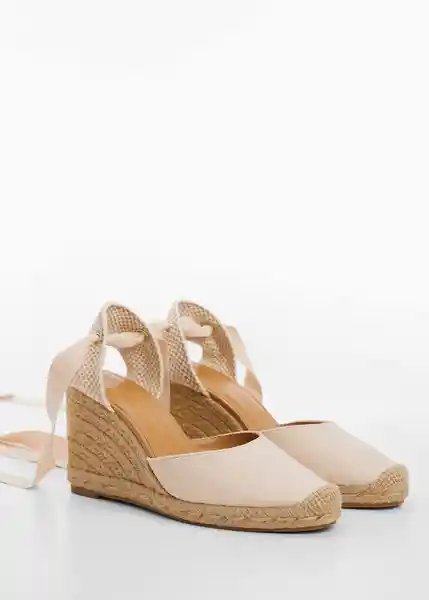 Zapatos Georgina Beige Talla 39 Mujer Mango