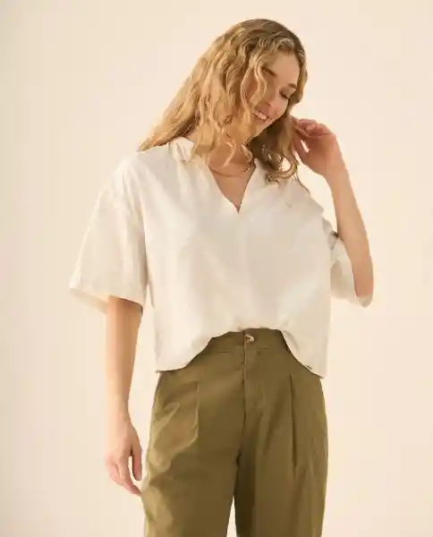 Camisa Blanco Celaje Claro Talla L 613G033 Esprit