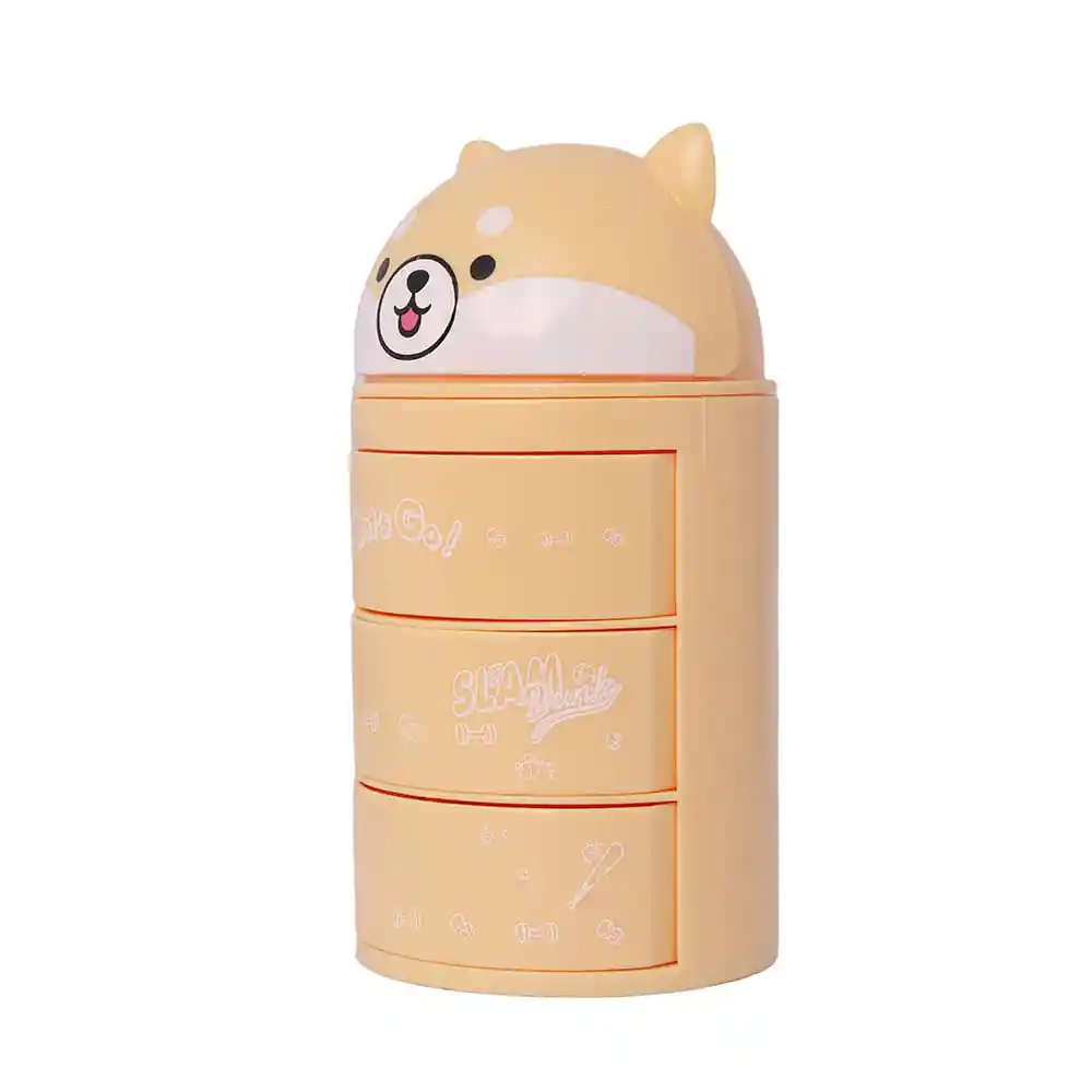 Miniso Organizador de Plástico Con Tres Cajones Shiba