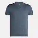 Reebok Camiseta Train Melange Tech Manga Corta Gris Oscuro T M