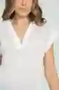 Blusa Soft Color Blanco Crudo Talla M Ragged