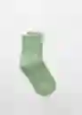 Calcetines Peluso Verde Talla 99 Mujer Mango