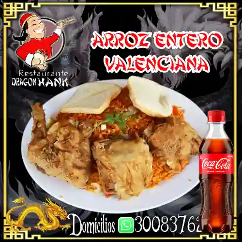 Combo Entero Valenciana + Coca Cola Original 400 ml