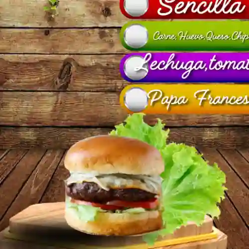 Hamburguesa Sencilla