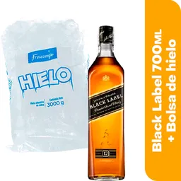 Whisky Johnnie Walker Black Label 700 mL + Obsequio Bolsa Hielo
