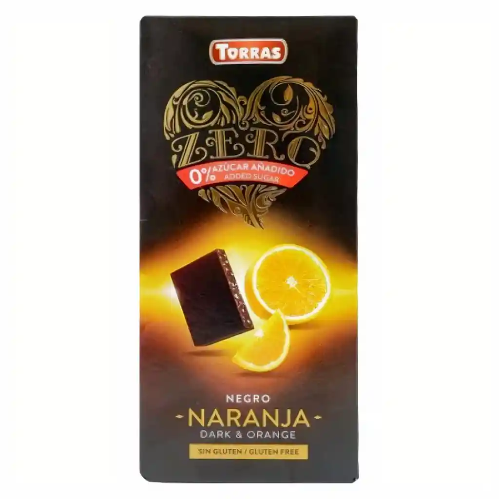 Torras Tableta De Chocolate Negro Con Naranja