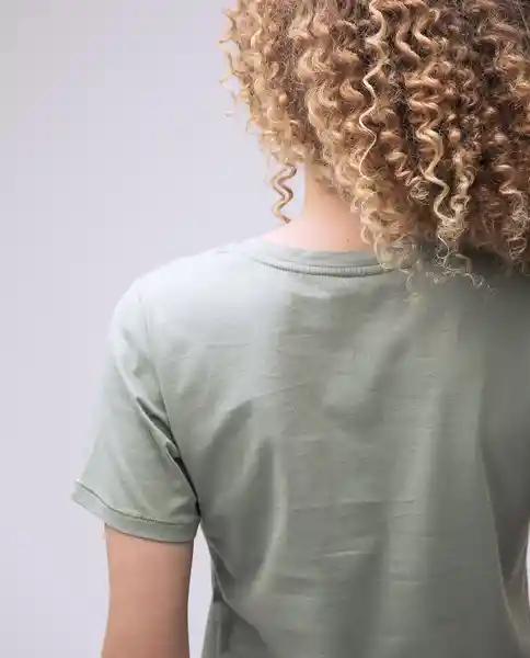  Camiseta Mujer Verde Talla S 600D002 AMERICANINO 