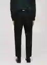 Pantalón Bologna Negro Talla 42 Hombre Mango