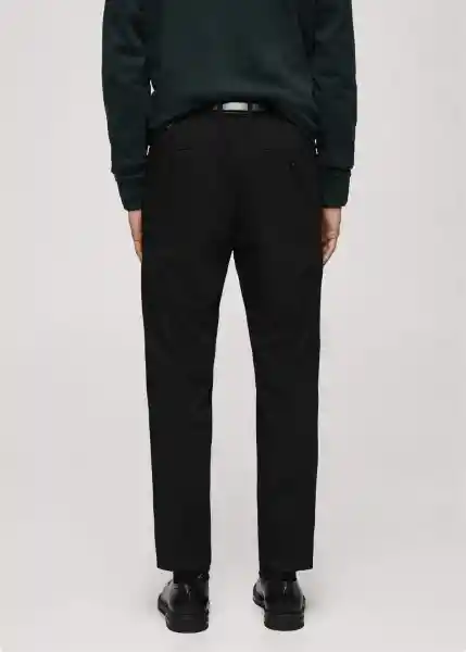 Pantalón Bologna Negro Talla 42 Hombre Mango