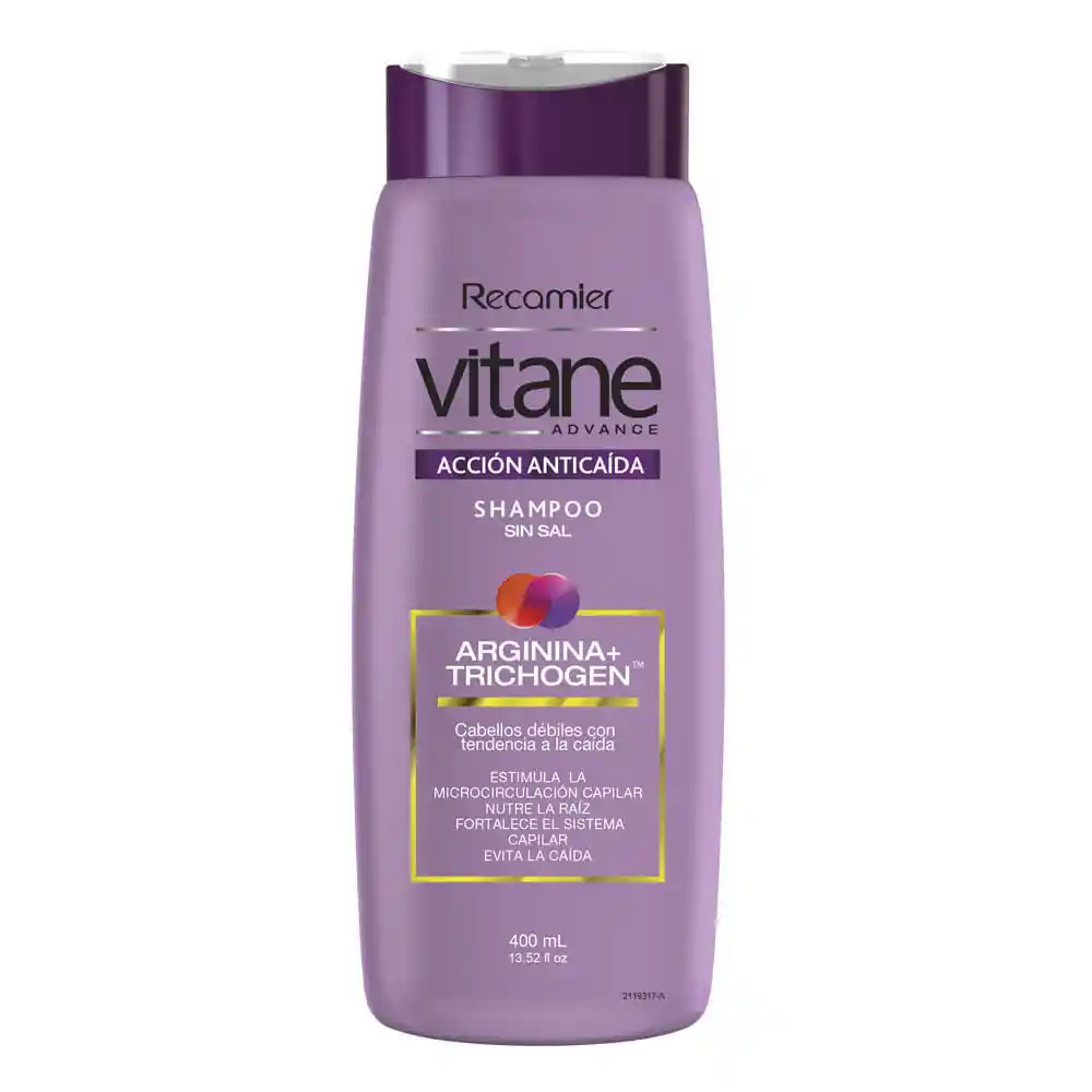 Vitane Shampoo Acción Caida sin Sal 