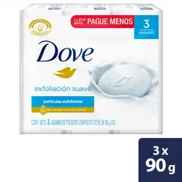 Dove Jabón Barra Exfoliacion 3 Unidades X 90G