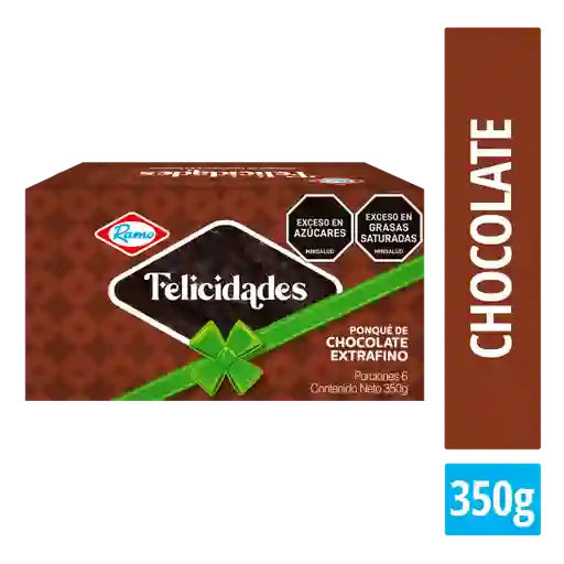 Ponqué Felicidades Chocolate 350 g