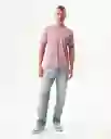 Camiseta Básica Cuello U Masculino Morado M 171610 Chevignon