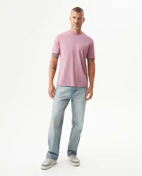 Camiseta Básica Cuello U Masculino Morado M 171610 Chevignon