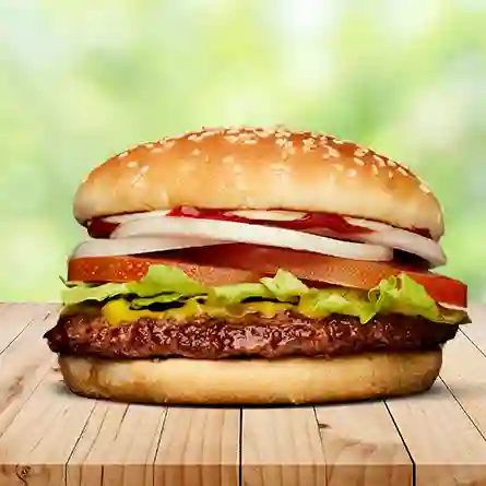 Hamburguesa sencilla + gaseosa