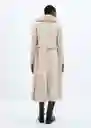 Abrigo Dolce Piedra Talla XS Mujer Mango