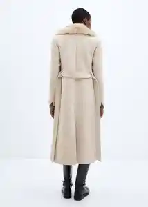 Abrigo Dolce Piedra Talla XS Mujer Mango