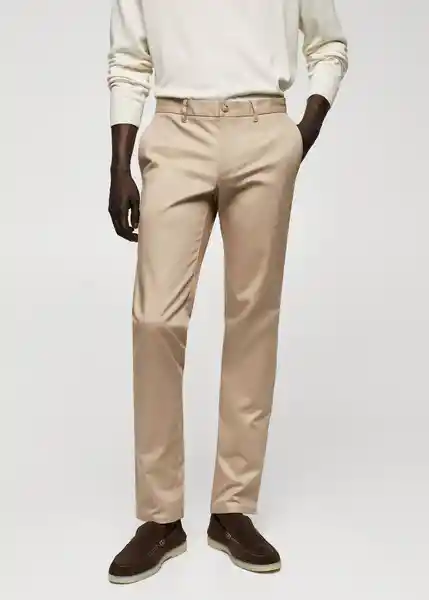 Pantalón Graham Beige Talla 46 Hombre Mango