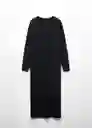 Vestido Vieira Negro Talla L Mujer Mango