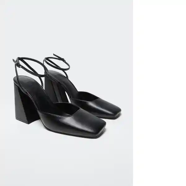 Zapato Disco Negro Talla 36 Mujer Mango