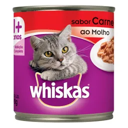 Whiskas Alimento Húmedo para Gatos Adultos Carne en Salsa