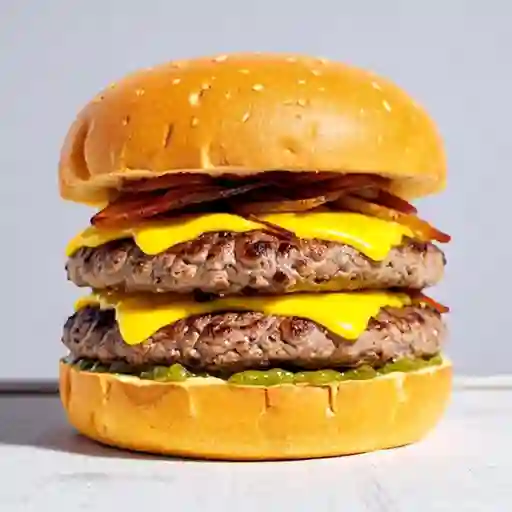 Hamburguesa Doble Carne + Papas