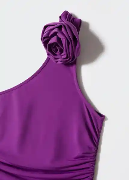 Camiseta Bianca Morado Talla L Mujer Mango