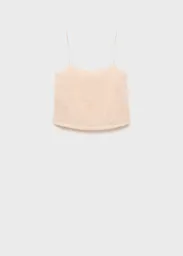 Top Xlenju Nude Talla XS Mujer Mango