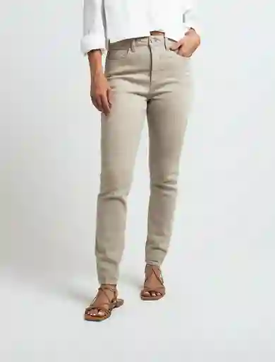 Pantalón Mia Mujer Caqui Eucalipto Medio 12 433F326 Naf Naf