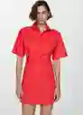 Vestido Cirilia Coral Talla L Mujer Mango