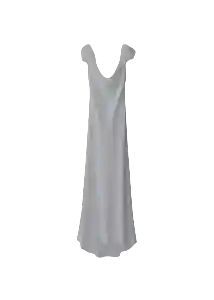 Vestido Plumita Blanco Talla L Mujer Mango