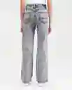 Jean Special Fit Wide Leg Gris Grafito Oscuro Talla 6 Chevignon