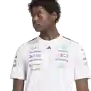 Adidas Camiseta Lifestyle de Hombre Blanco Talla M