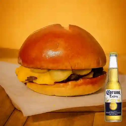 Combo smash doble + corona extra 355 ml