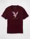 Camiseta Hombre Vinotinto Talla X-Small 4819902 American Eagle