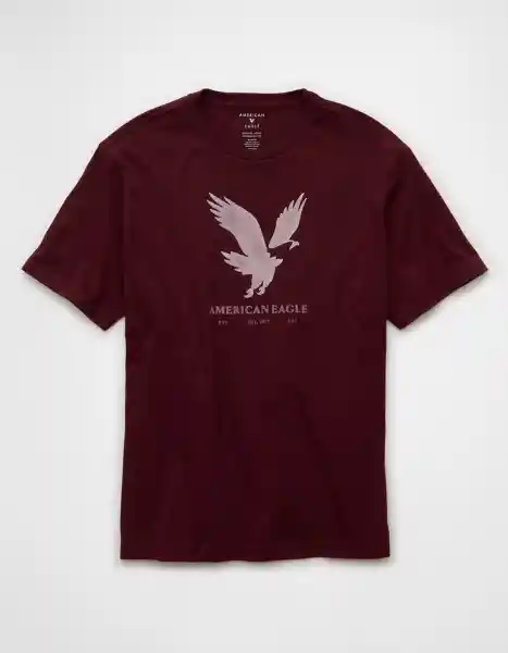 Camiseta Hombre Vinotinto Talla X-Small 4819902 American Eagle