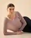 Suéter Tejido Morado Lila Medio Talla L 462G204 Esprit