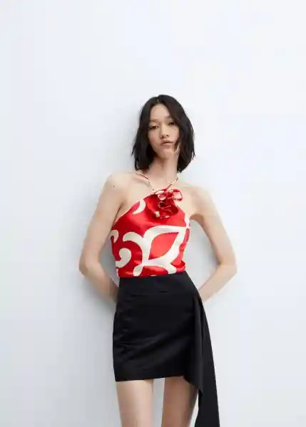 Top Rosh Rojo Talla XL Mujer Mango