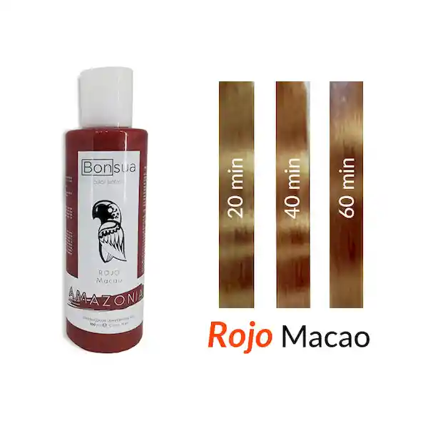 Bonsua Tinte Colores Fantasía Amazonas Rojo Macao 100 mL