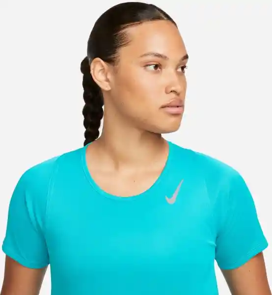 Nike Camiseta Fast Dri-Fit ss Top Para Mujer Azul Talla XS