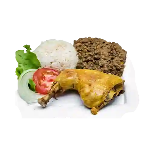 Almuerzo Pierna Pernil Frita