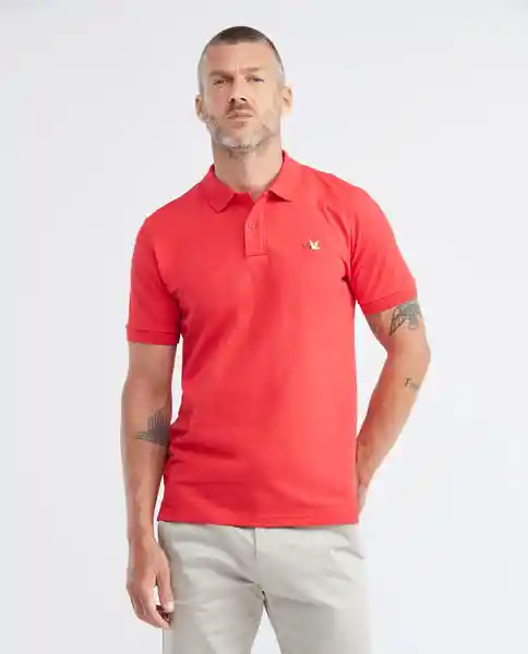 Camiseta Polo Rojo Bombón Oscuro Talla S 1111132026918 Chevignon