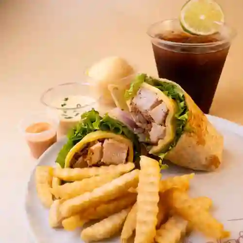 Combo Wrap Pollo Apanado