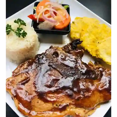 Chuleta en Salsa Bbq
