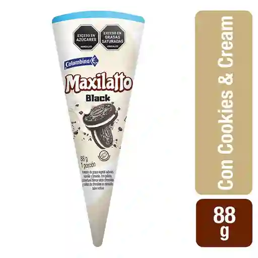 Maxilatto Cono de Helado Black Sabor a Cookies and Cream